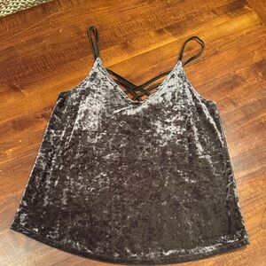 Velvet Dark Green Cami Top
